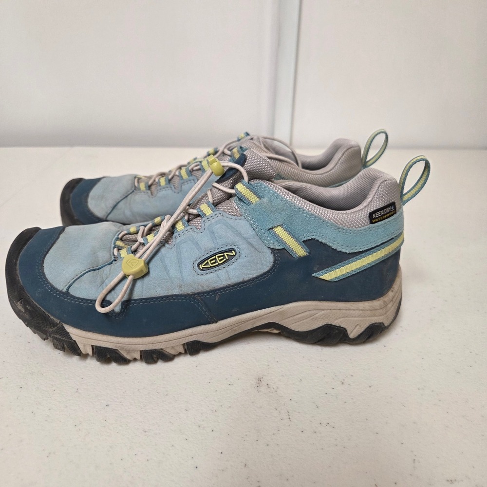 KEEN Targhee Waterproof Hiking Shoes Blue Youth Size 6 Big Kid 1028794